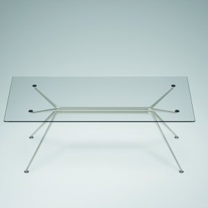 Design bureau Cosmos van Tecno met ruggengraat van vier aluminium ellipsen
