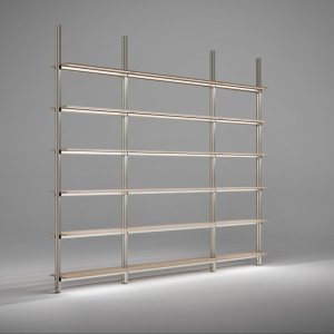 Detail van de vertakte aluminium structuur van Cosmos