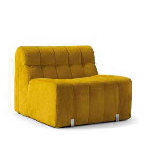 Twee losse fauteuils Tokyo, elk met een armleuning aan weerszijden