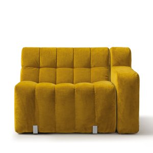 Modulaire fauteuil Tokyo van Quinti in stoffen bekleding, schuin van voren