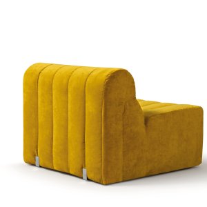 Zitting met rugleuning van Tokyo, 90 cm breed, recht van voren