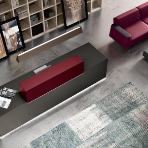 Melamine-uitvoering van de Z1 balie in olm