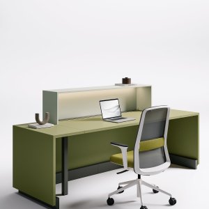 Geanodiseerde aluminium plint van de Z1 balie