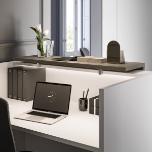 Quadrifoglio Z2 in tweekleurige uitvoering van melamine en lak