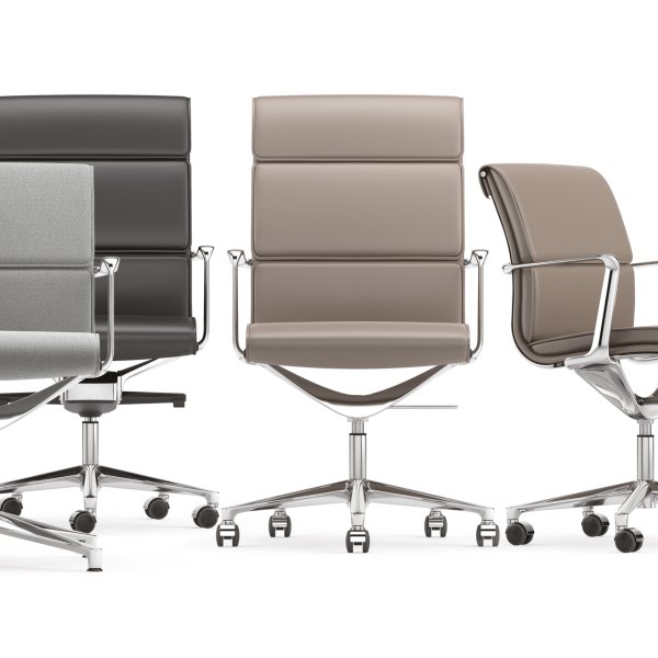 Kantoor met circulaire ICF Office bureaustoelen en wachtzitplaatsen