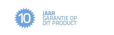 10 jaar garantie op dit product