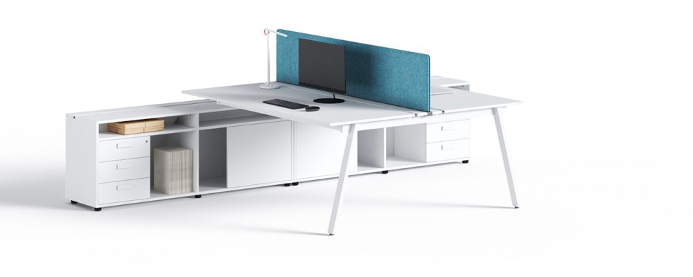 Bureau met ladeblok