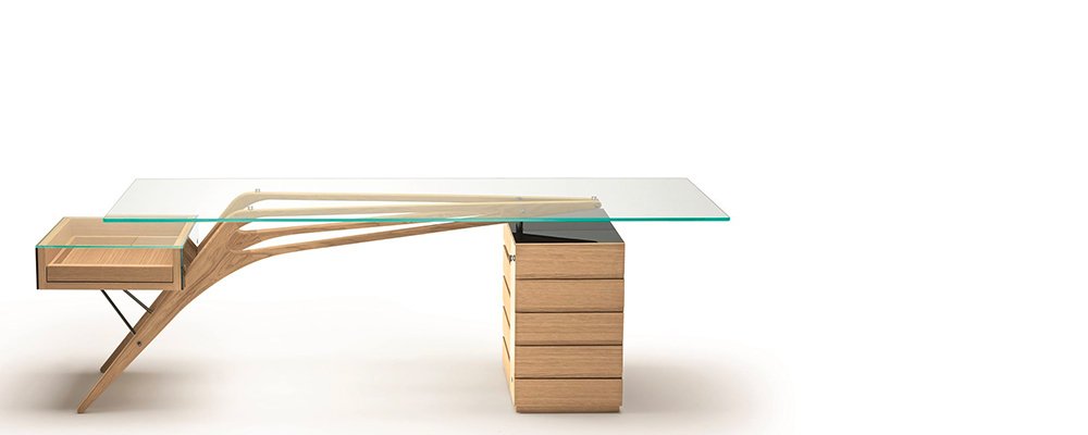 Bureau met ladeblok