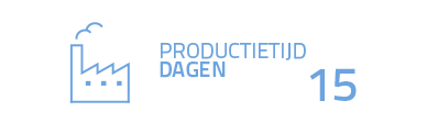 productietijd: 15 dagen