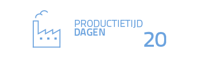 productietijd: 20 dagen